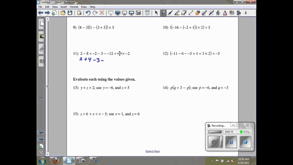 Picture of: Review of Algebraic and Numerical Expressions Kuta Software Infinite  Algebra  GHCHS